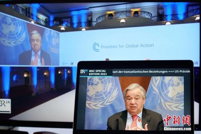 資料圖：聯(lián)合國(guó)秘書長(zhǎng)古特雷斯。
<a target='_blank' href='http://www.chinanews.com/'>中新社</a>記者 彭大偉 攝