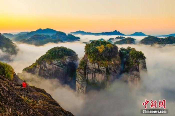 武夷山天游云海。黃海 攝