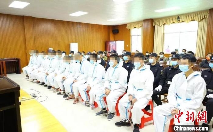 圖為庭審現(xiàn)場?！|蘭法院 攝