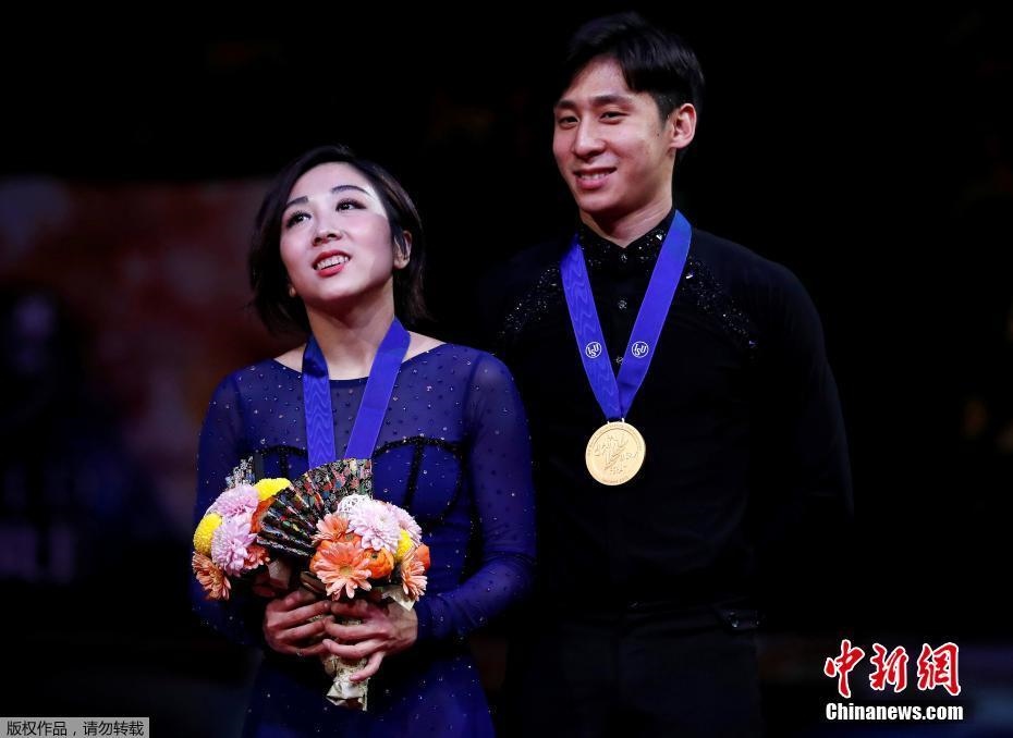 資料圖：隋文靜/韓聰奪冠。