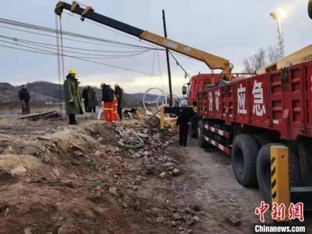 救援現(xiàn)場。 現(xiàn)場工作人員 供圖