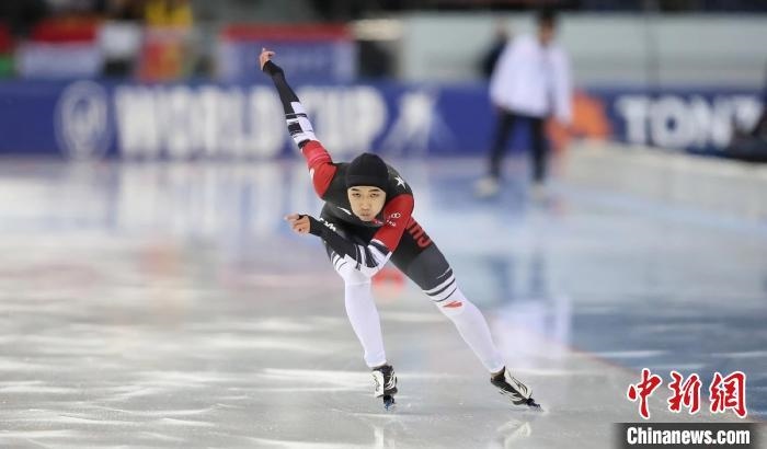 高亭宇在比賽中。圖片來(lái)源：黑龍江省體育局。