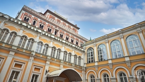  △當(dāng)?shù)貢r(shí)間3月21日，莫斯科，克里姆林宮。（總臺(tái)央廣記者潘毅拍攝）