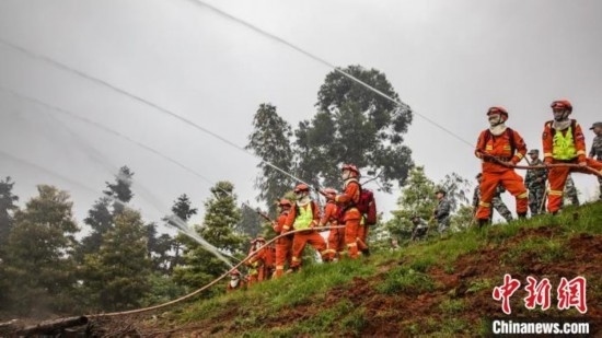 演練現(xiàn)場。瀘州消防供圖