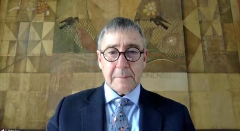 里斯本大學(xué)孔子學(xué)院葡方院長(zhǎng)若昂·巴雷羅。中國(guó)駐葡萄牙大使館供圖