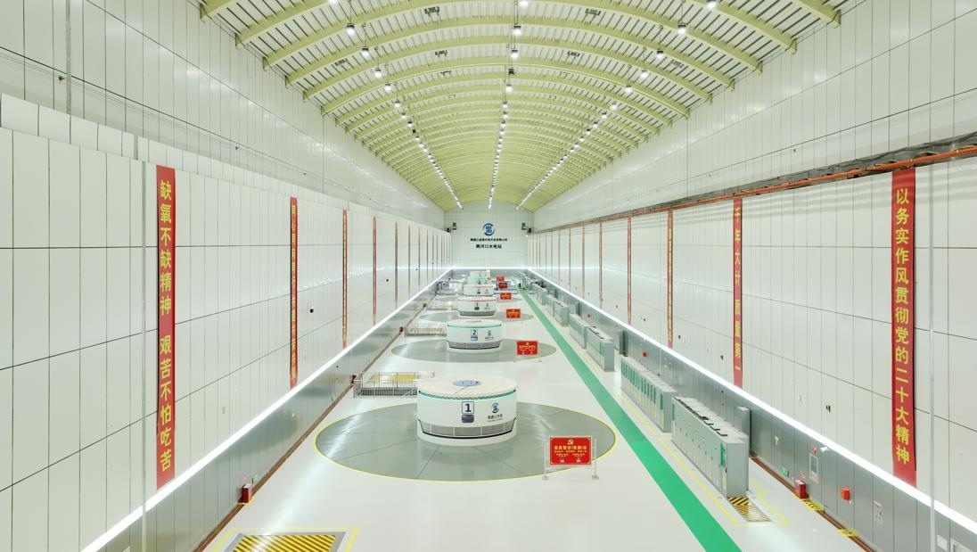 雅礱江兩河口水電站地下廠房。受訪者供圖