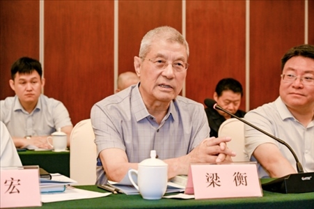 中國(guó)林業(yè)生態(tài)作家協(xié)會(huì)名譽(yù)主席梁衡發(fā)言。主辦方供圖