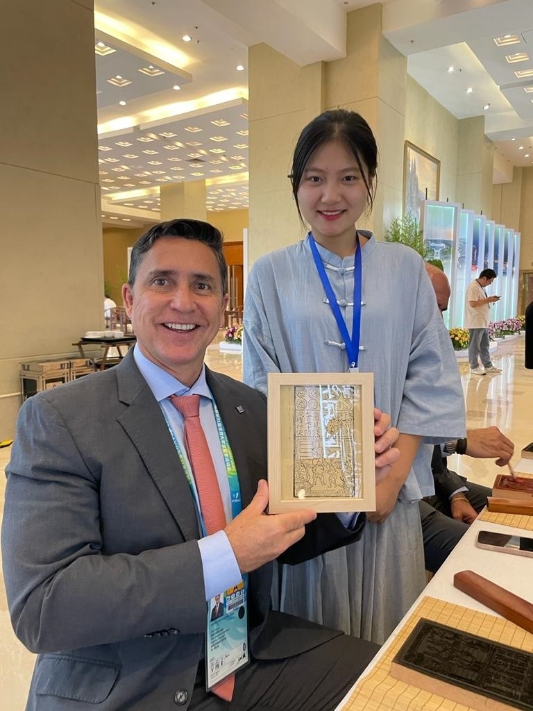 巴西大學生體育聯(lián)合會主席盧西亞諾·卡布拉爾。受訪者供圖