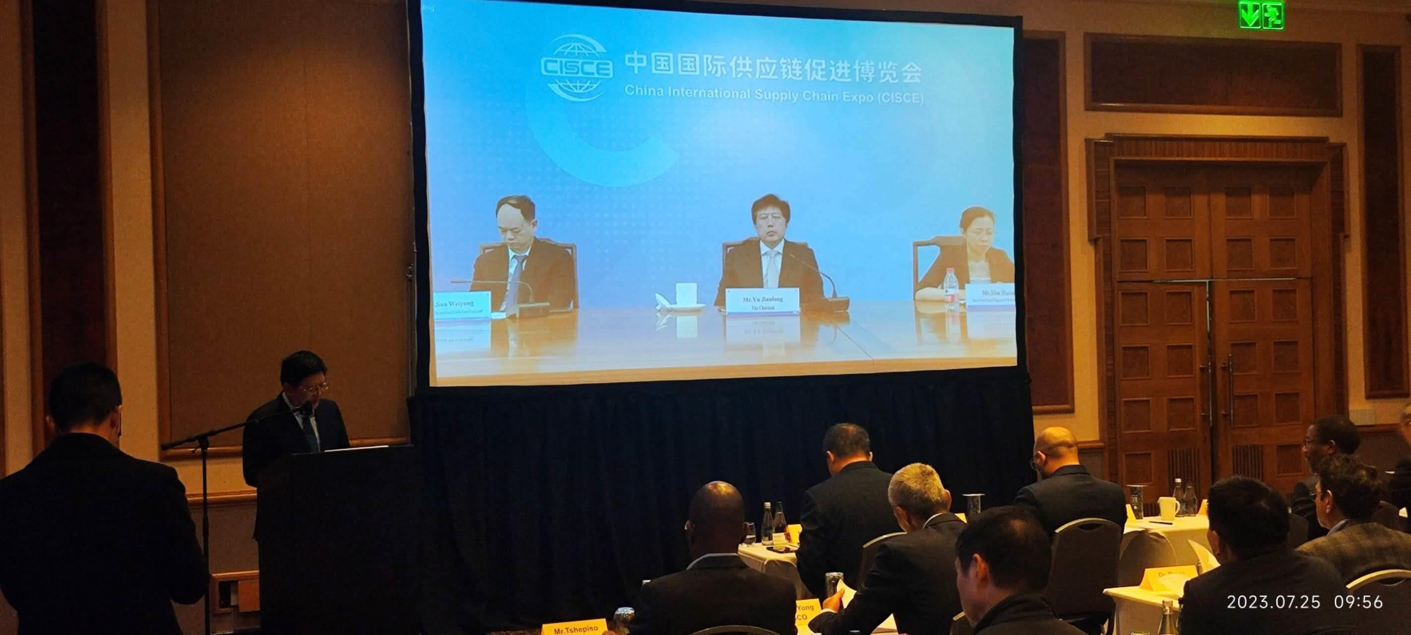 唐中東總領(lǐng)事致辭。圖片來源：貿(mào)促會