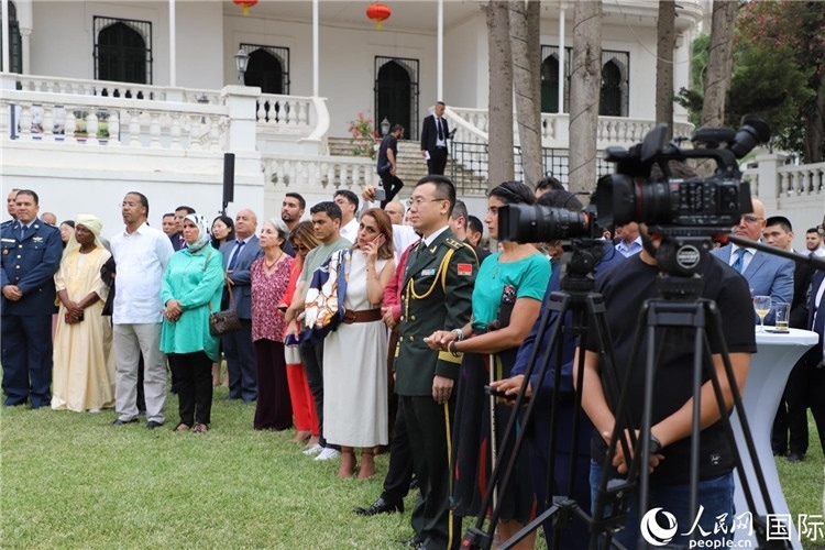 圖為招待會現(xiàn)場。人民網(wǎng)記者 王傳寶攝