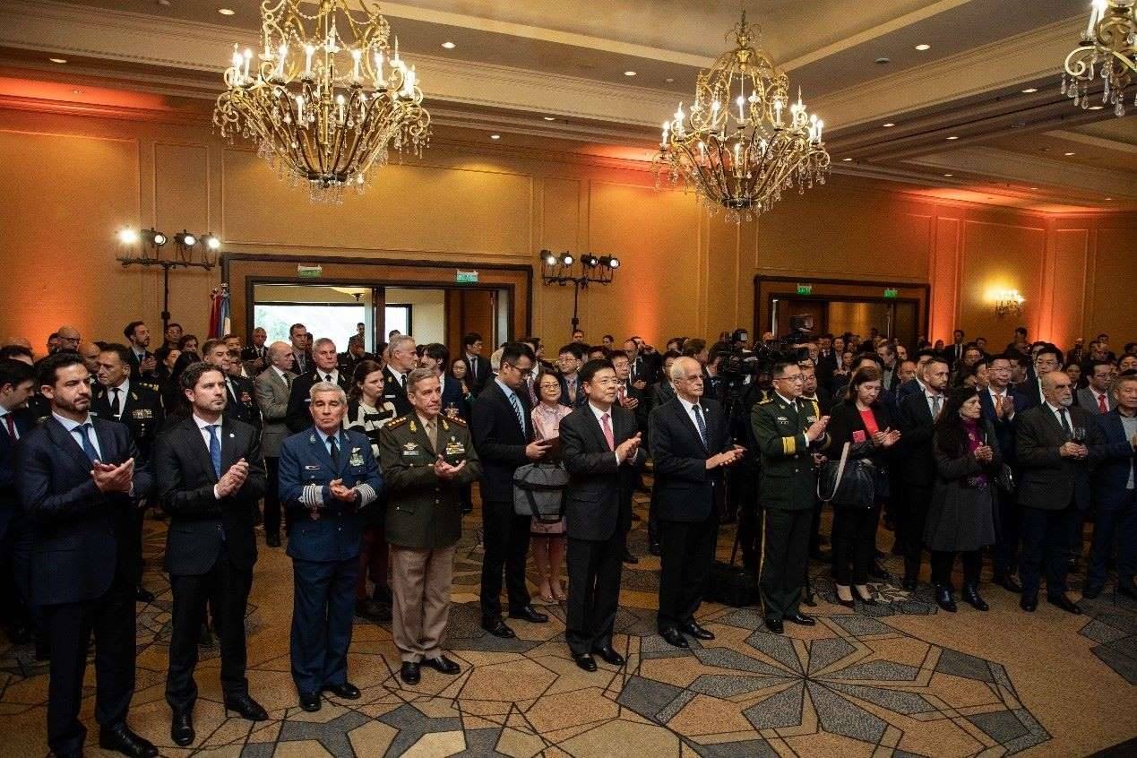 招待會(huì)現(xiàn)場(chǎng)氣氛熱烈友好。中國(guó)駐阿根廷大使館供圖