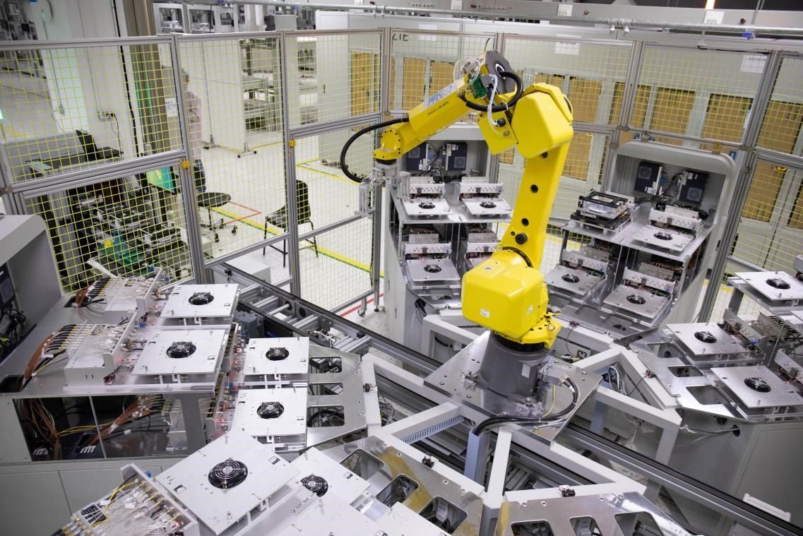 中興通訊“5G全連接智能工廠”。受訪者供圖