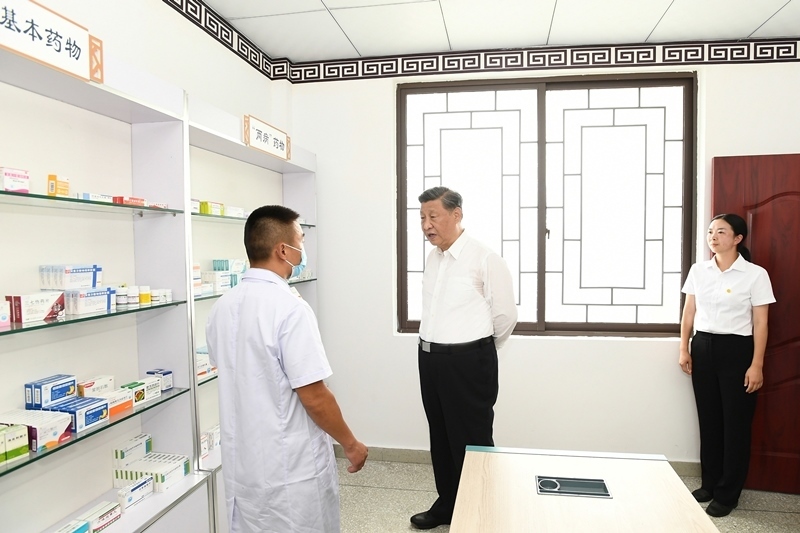 2022年6月8日，習(xí)近平總書記在四川眉山東坡區(qū)太和鎮(zhèn)永豐村考察。