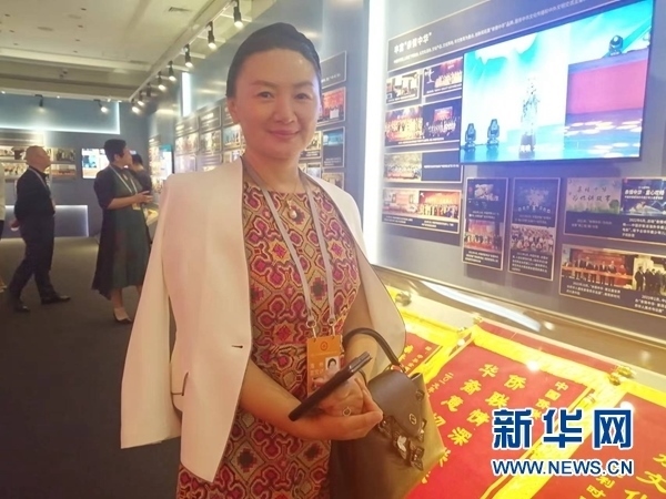 英國川商聯(lián)合總會會長宋汶栗。新華網(wǎng)記者 侯強 攝