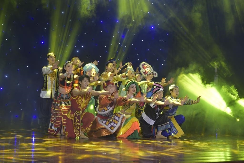 5月27日，演員在柬埔寨金邊真臘歌劇院演出。