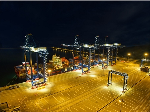 萊基港實(shí)行7×24小時(shí)裝卸作業(yè)機(jī)制。受訪者供圖