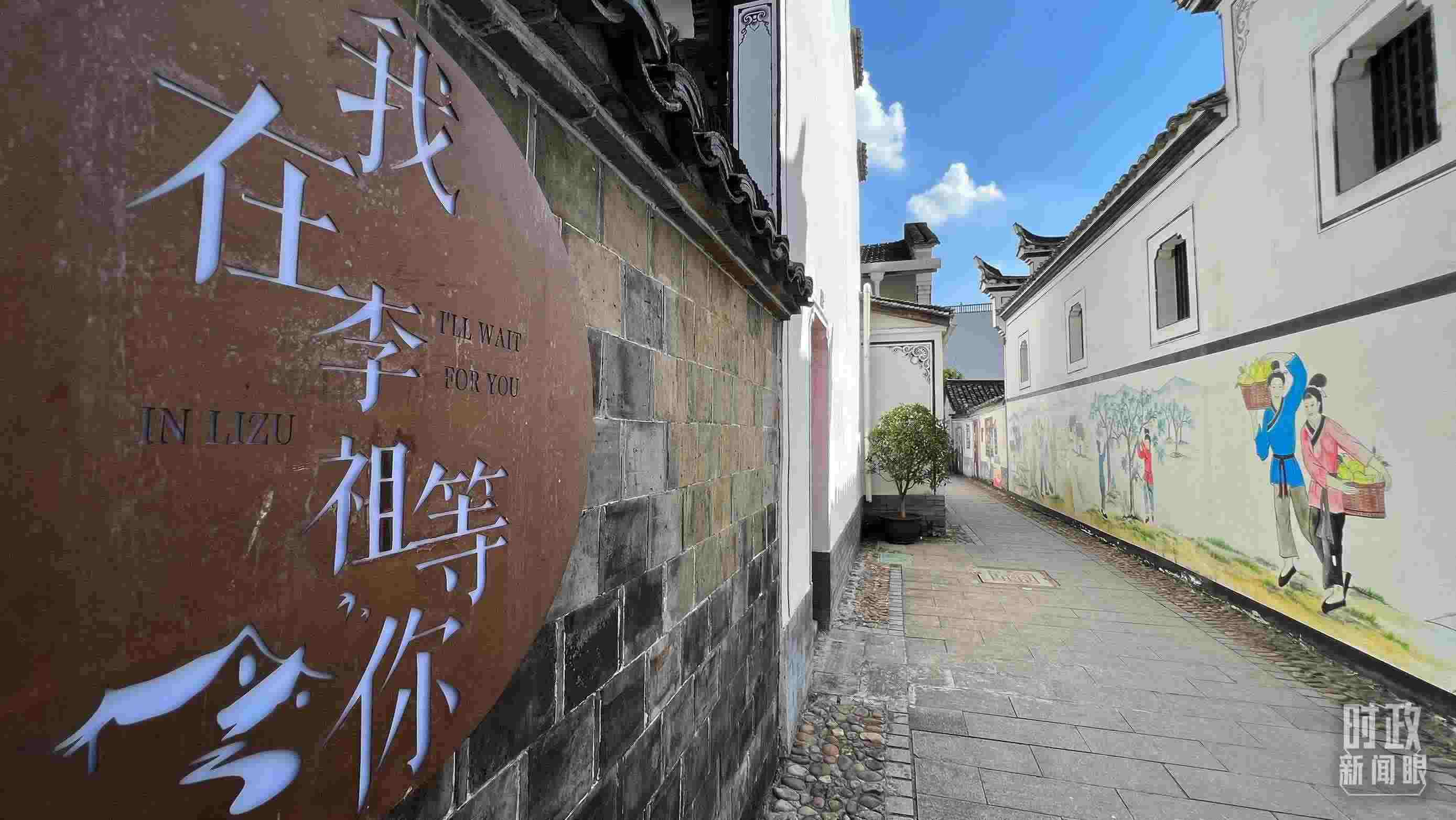 △村內(nèi)干凈整潔的小巷子。（總臺央視記者李煒拍攝）