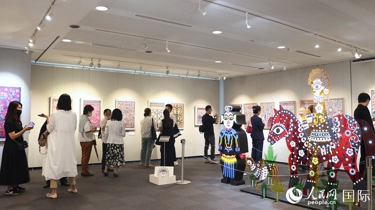 到場(chǎng)民眾觀看展覽。人民網(wǎng) 許可攝