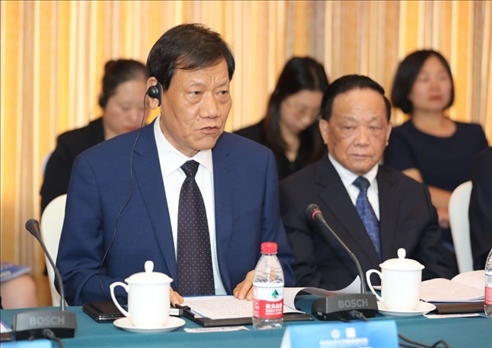 中國社會工作聯(lián)合會會長陳存根致辭。主辦方供圖