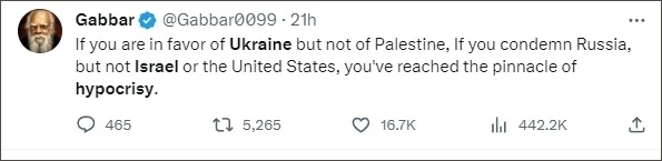 巴以爆發(fā)新沖突后，他再指西方“雙標”