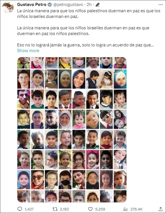 巴以爆發(fā)新沖突后，他再指西方“雙標”