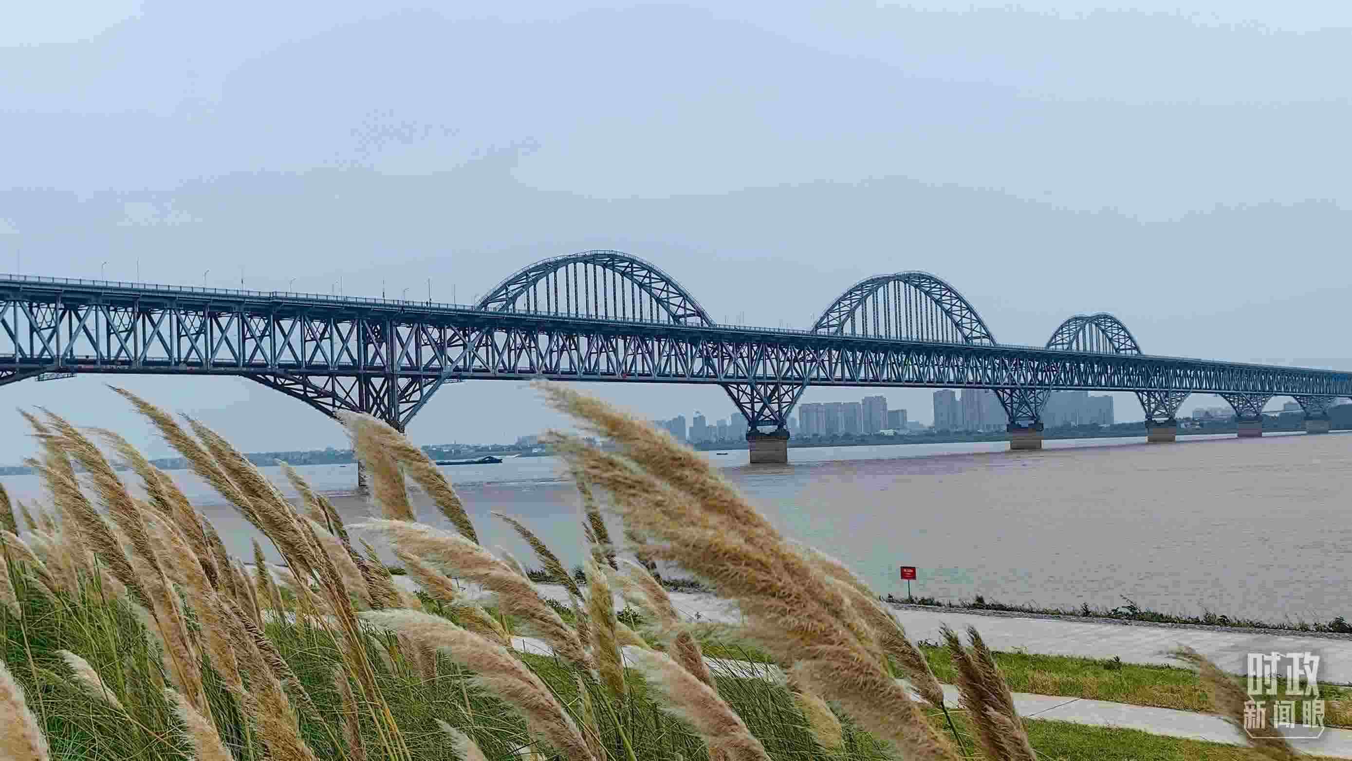 △長江國家文化公園九江城區(qū)段。（總臺央視記者段德文拍攝）