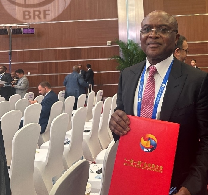 “一帶一路”企業(yè)家大會的外方代表。人民網(wǎng)記者 申佳平攝