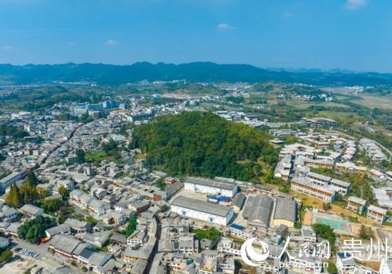 航拍舊州古鎮(zhèn)。人民網(wǎng) 陽(yáng)茜攝