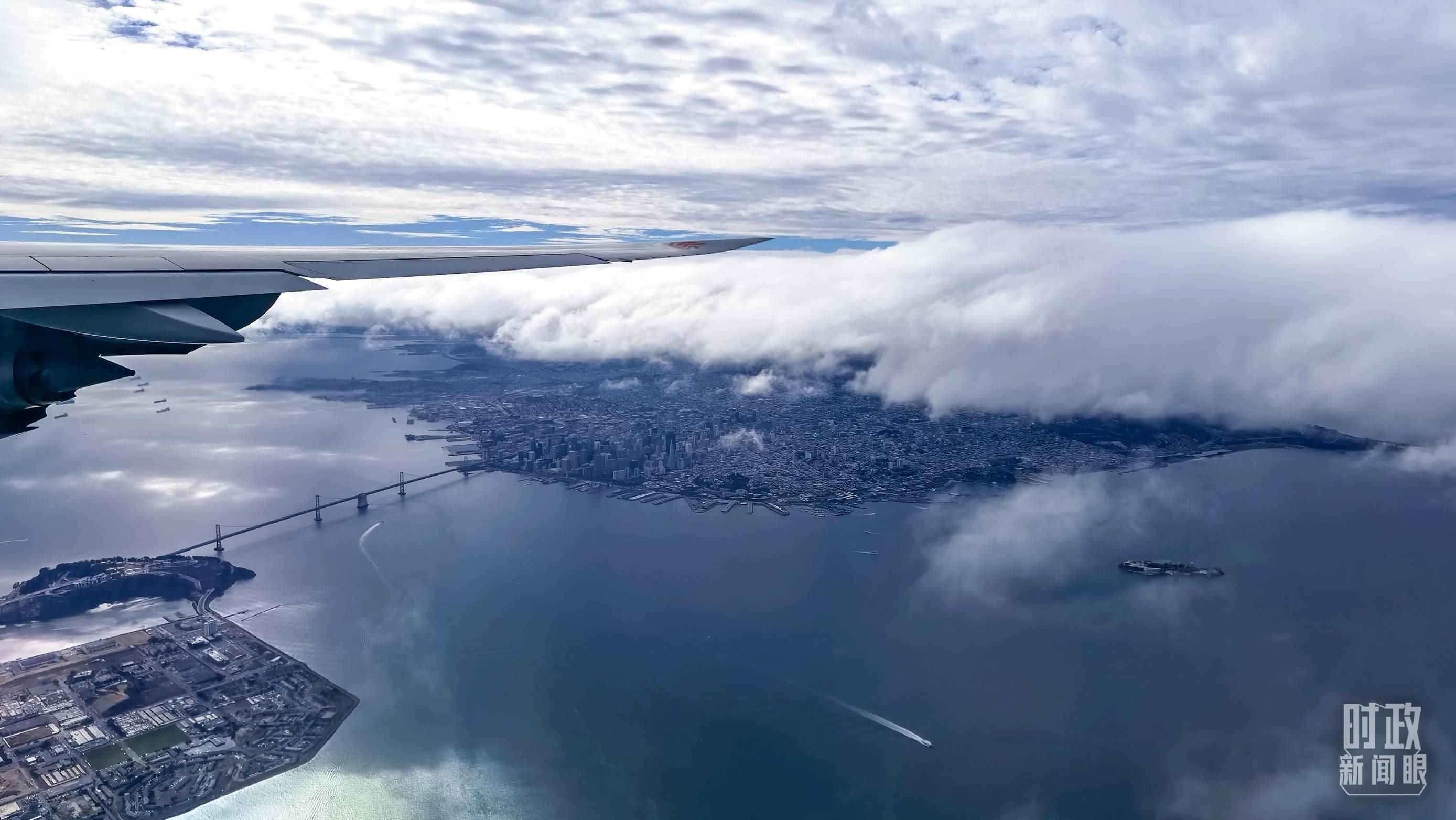 △俯瞰舊金山。（總臺央視記者馬亞陽拍攝）