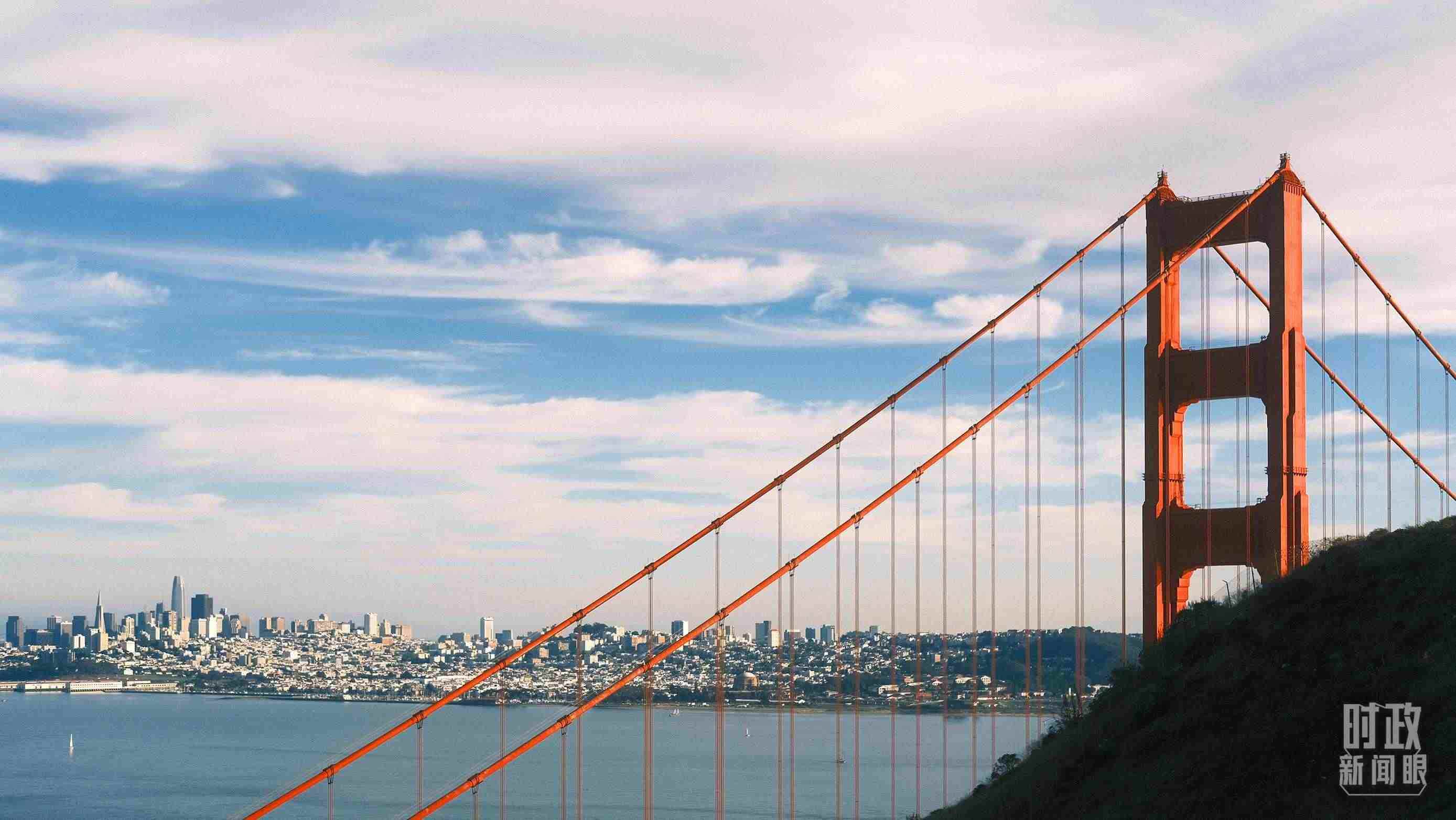 舊金山，金門大橋。（總臺央視記者盧心雨拍攝）