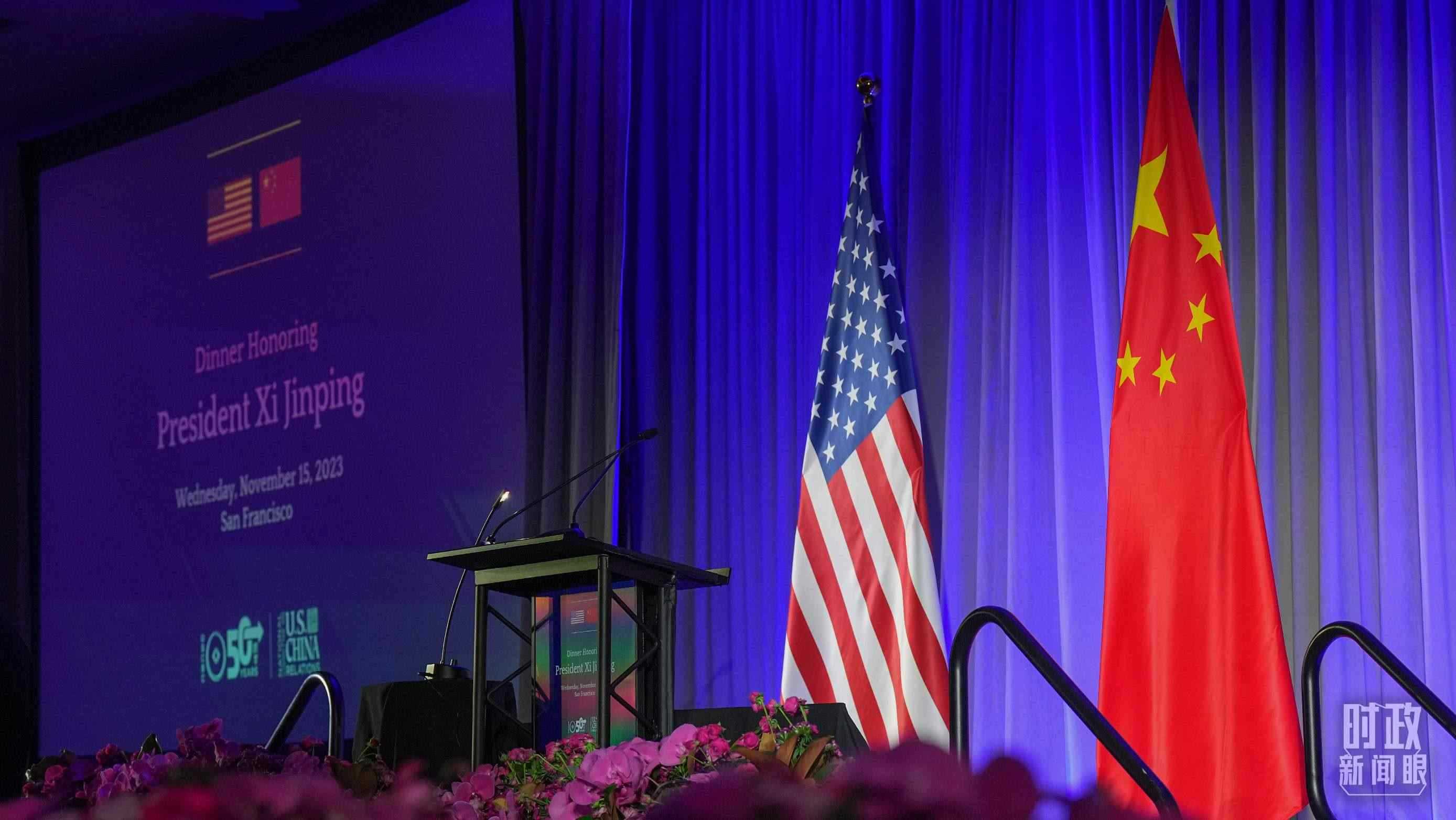 歡迎宴會當(dāng)晚，習(xí)近平在這里發(fā)表演講。（總臺國廣記者李晉拍攝）