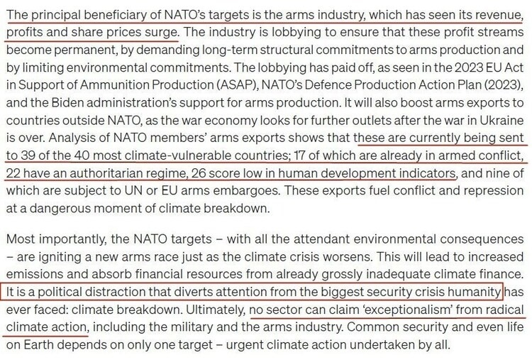 看看北約的“碳足跡”，就知道西方的氣候承諾有多扯