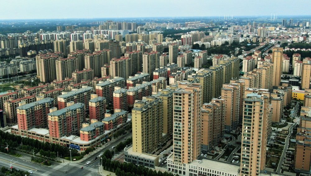 這是2021年6月23日拍攝的蘭考縣縣城（無人機照片）。新華社記者 李安 攝