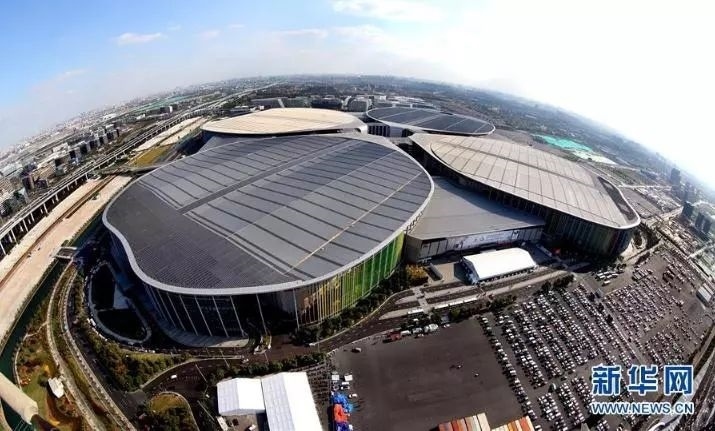 中國國際進口博覽會舉辦場地——國家會展中心（上海）。新華社記者 凡軍 攝