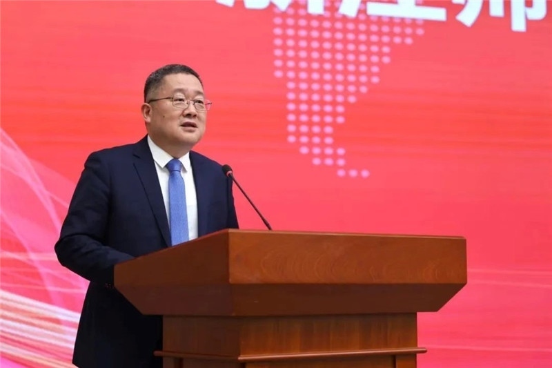 浙江師范大學(xué)黨委書記鄭孟狀致辭。主辦方供圖