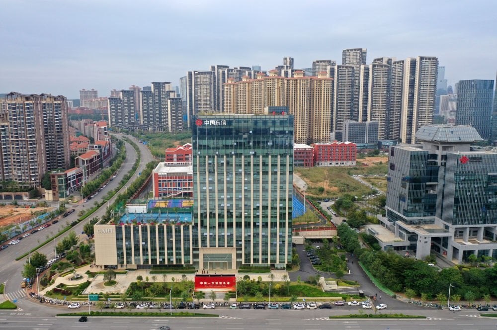 中國(guó)—東盟信息港（無(wú)人機(jī)照片）。