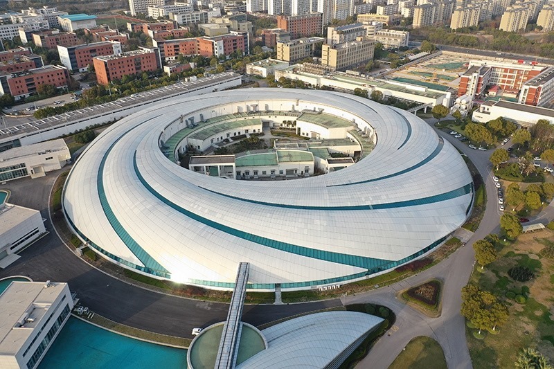 2019年3月12日，航拍上海光源項目。