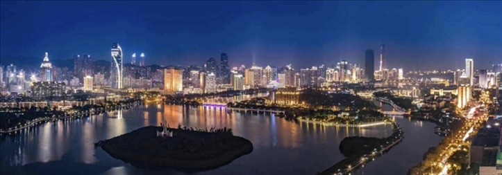 筼筜夜色。（圖源：人民日報）