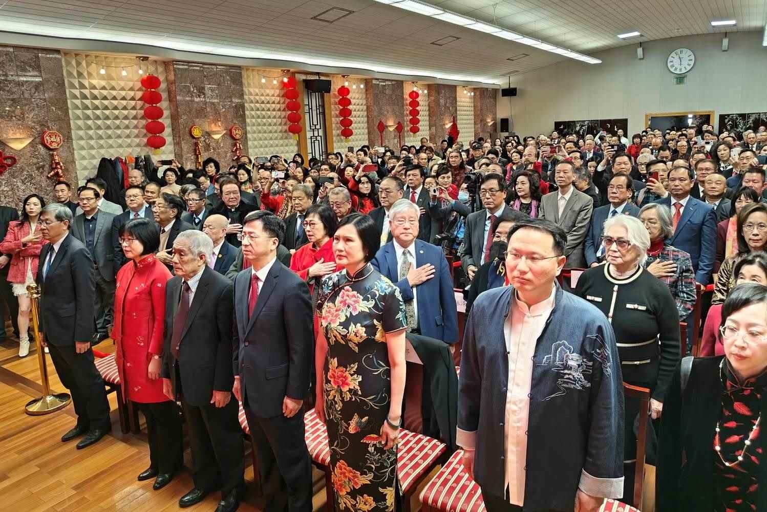 領(lǐng)區(qū)各州代表參加招待會。主辦方供圖