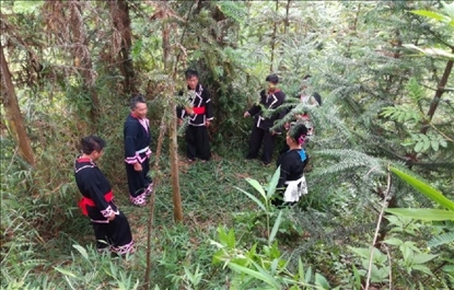 “瑤老”人民調(diào)解員翻山越嶺開展現(xiàn)場調(diào)解。