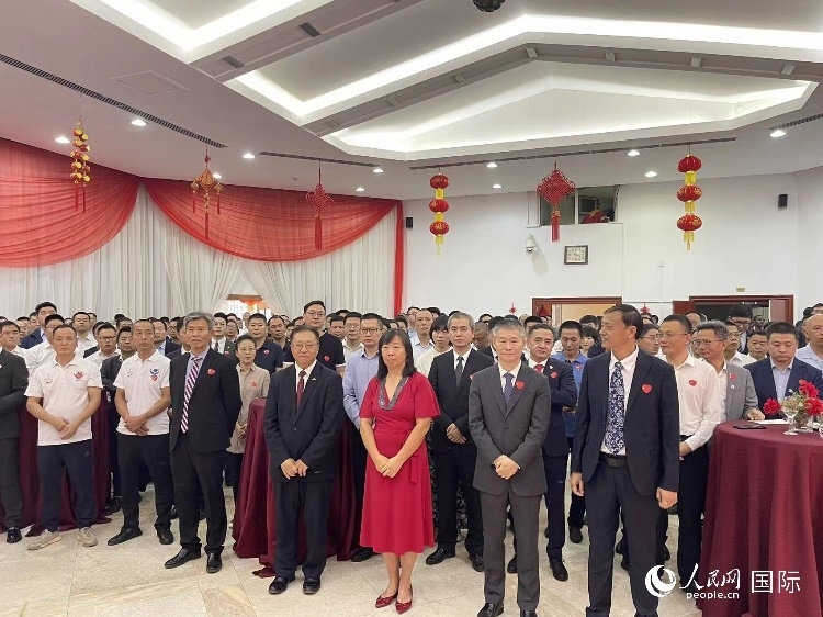 駐尼日利亞使館春節(jié)招待會(huì)現(xiàn)場(chǎng)。人民網(wǎng)記者 姜宣攝