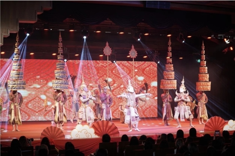 圖為2024“歡樂春節(jié)”中泰互致新春賀辭活動現(xiàn)場。 中國駐泰國大使館文化處供圖