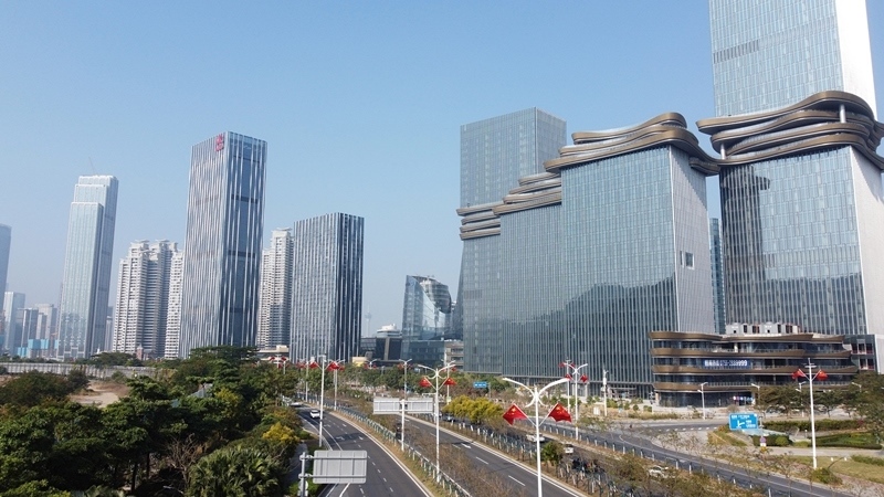 2024年1月1日，廣東珠海，橫琴粵澳深度合作區(qū)樓群。