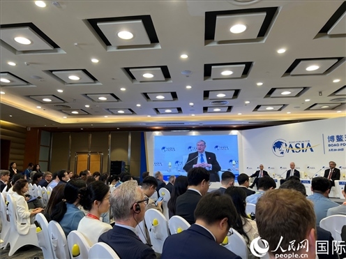 3月27日，博鰲亞洲論壇2024年年會(huì)“全球地緣政治展望”分論壇現(xiàn)場(chǎng)。人民網(wǎng) 艾里士攝
