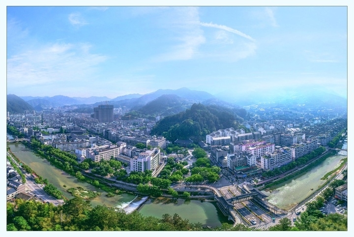 俯瞰景寧縣城。供圖 景寧縣委宣傳部