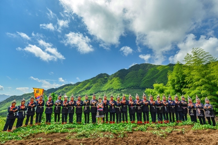 景寧渤海鎮(zhèn)安亭村畬歌嘹亮。供圖 共享聯(lián)盟·景寧