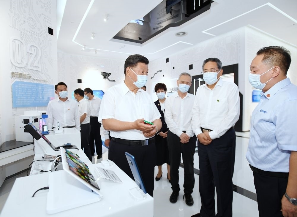 2020年8月19日下午，習(xí)近平總書記在安徽省合肥市參觀安徽創(chuàng)新館，了解安徽省科技創(chuàng)新和新興產(chǎn)業(yè)發(fā)展情況。