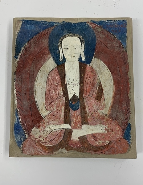 佛像壁畫殘片（暫定名）。國家文物局供圖