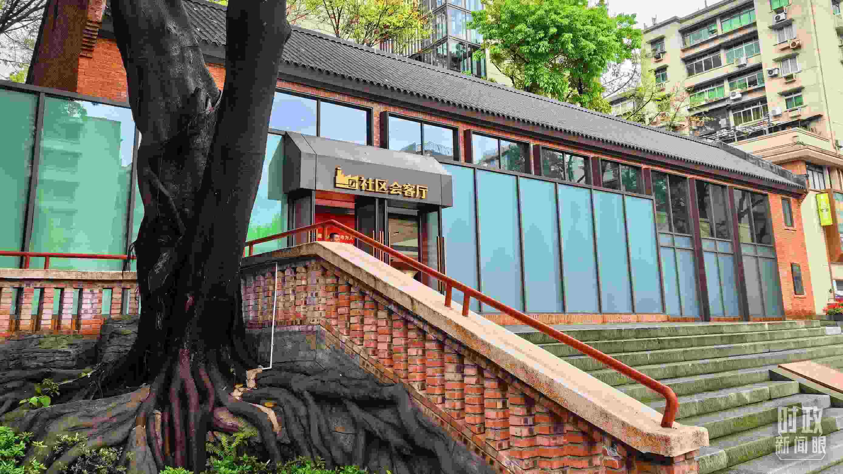 △民主村社區(qū)會(huì)客廳。（總臺(tái)央視記者程鋮拍攝）