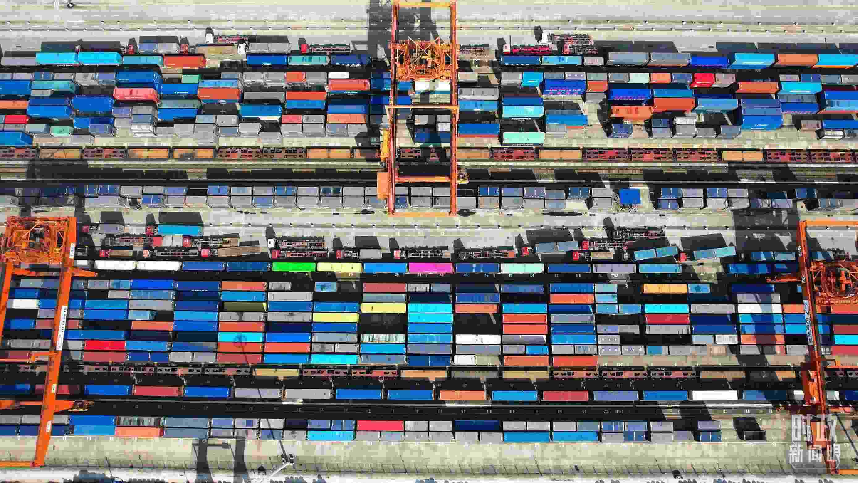 △重慶國(guó)際物流樞紐園區(qū)。（總臺(tái)記者楊洋拍攝）